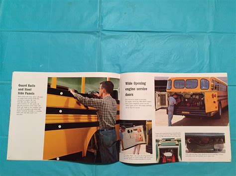 1964 Blue Bird Pusher School Bus Bus Dealer Sales Brochure