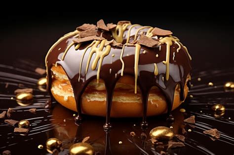 Premium Photo D Rendering Of A Chocolate Donut