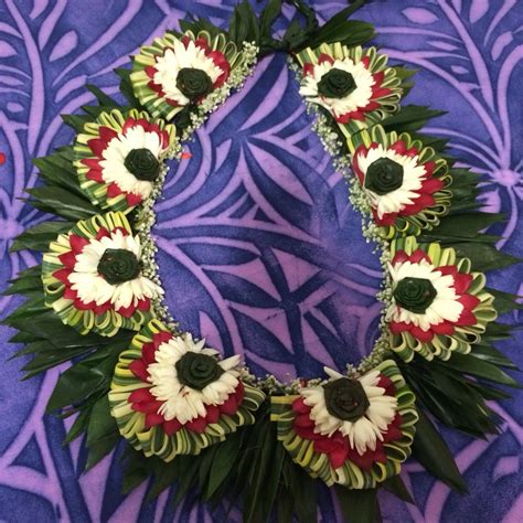 Tongan Lei Hawaiian Crafts Handmade Flowers Flower Creation