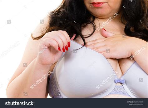 Plus Size Fat Mature Woman Wearing Foto Stok Shutterstock