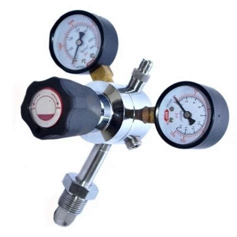 Silvery White Stainless Steel Dual Stage Gas Regulator At Rs In