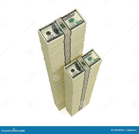 Piles Of 100 Dollar Bills Stock Illustration Illustration Of Finance