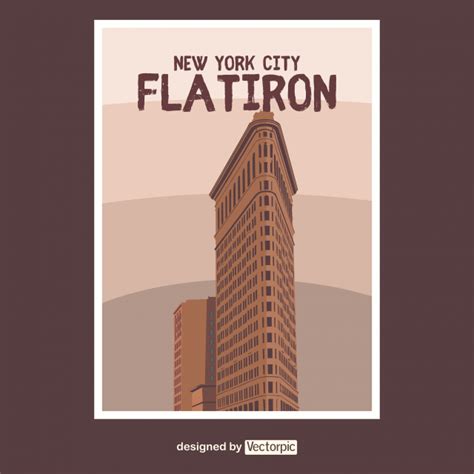 Flatiron Building Design Free Vector