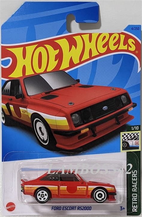 2023 004 2 ホットウィール Ford Escort RS2000 フォード エスコート RS2000 Hot Wheels Retro Racers 1 10 NEW 乗用車