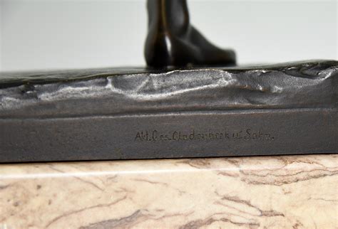 Antique Bronze Sculpture Male Nude With Spear Deconamic
