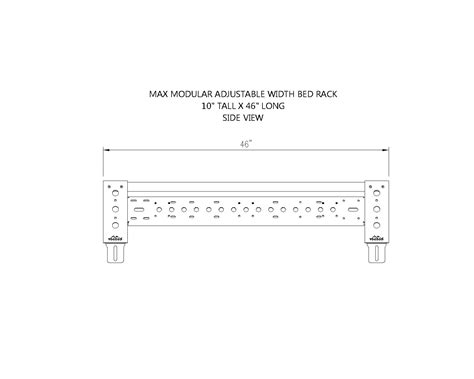 Alumax 10 High Aluminum Tonneau Compatible Bed Rack Fits Ford