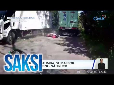 Rider Na Natumba Sumalpok Sa Kasalubong Na Truck Sa Cagayan De Oro