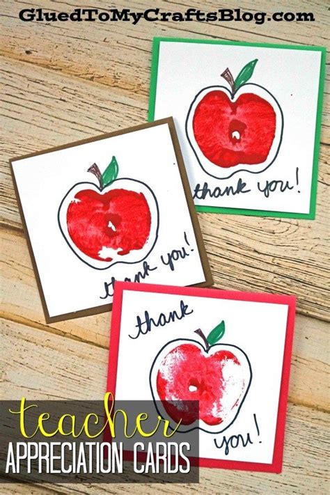 Apple Stamped Love You To The Core Cards Teacher Appreciation Cards Diy Cards For Teachers