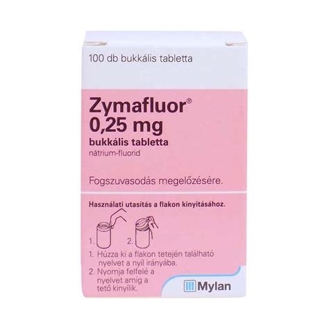 Zymafluor 0 25 mg bukkális tabletta Pingvin Patika