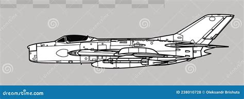 Mikoyan Gurevich Mig 21 Vector Drawing Of Supersonic Interceptor