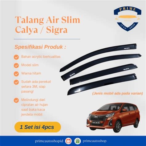 Jual Talang Air Mobil Calya Sigra Slim Shopee Indonesia