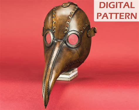 Plague Doctor Mask Digital Pdf Pattern Etsy Uk