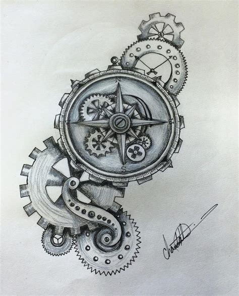 Clock Tattoos Ideas And Designs Tattoosboygirl Steampunk