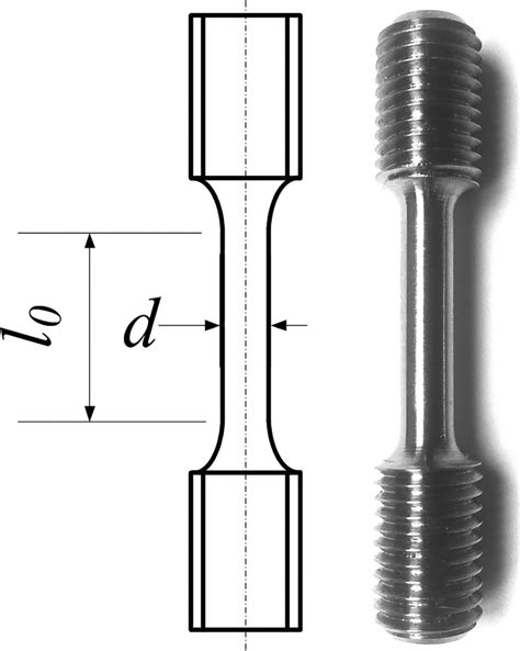 A Sketch And Typical Printed Tensile Specimen After Machining