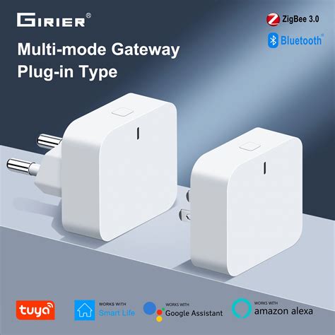 Girier Tuya Zigbee Gateway Hub Plug In Type Zigbee Bluetooth Multi Mode