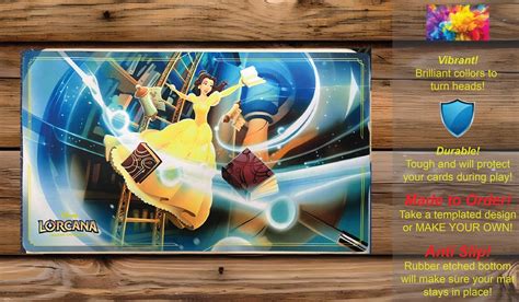 Lorcana Custom Make Your Own Playmat Belle Strange But Special