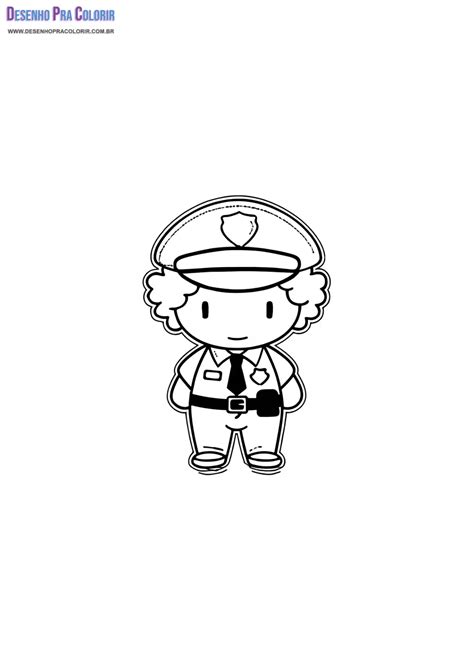 Desenho De Policial Para Imprimir - 5