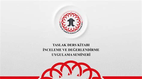 Taslak Ders Kitab Nceleme Ve De Erlendirme Uygulamalar Semineri