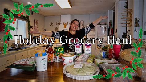 Days Of Vlogmas Holiday Grocery Haul Vlogmas Day Youtube