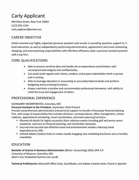 Virtual Assistant Resume Objective Resumeaqu