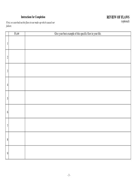 Aa Step Six Worksheet How It Works Aa Printable