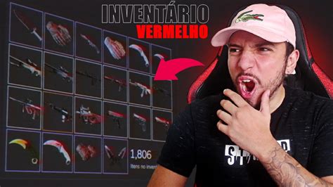 Montando Um Invent Rio Vermelho Completo Por R No Cs Go Faca