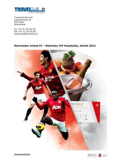 Manchester United FC Matchday VIP Hospitality Travelclub