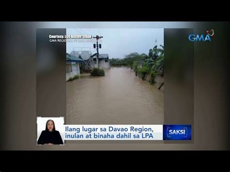 Ilang Lugar Sa Davao Region Inulan At Binaha Dahil Sa Lpa Videos