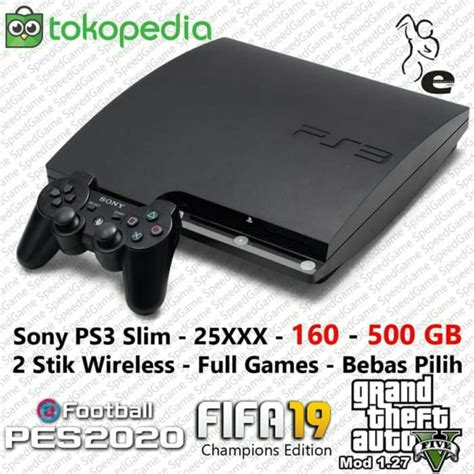 Jual MESIN PS3 SLIM PS 3 SLIM 500 GB CFW Shopee Indonesia