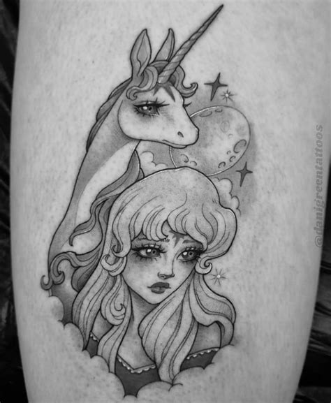 Last Unicorn Tattoo By Danigreentattoos In 2024 Unicorn Tattoos