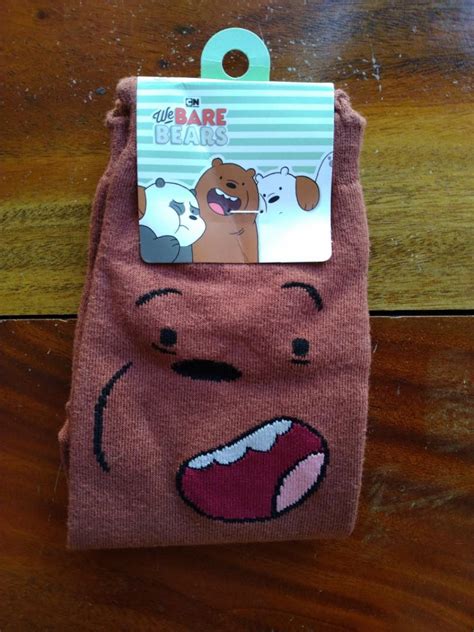 We Bare Bears Cartoon Network Grizz Iconic Korean Socks Women S