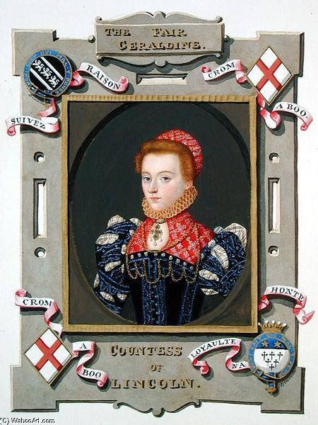 Art Reproductions Portrait Of Elizabeth Fitzgerald 1528 By Sarah Countess Of Essex 1761 1838