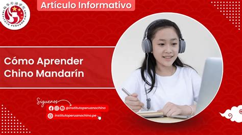 C Mo Aprender Chino Mandar N Instituto Peruano Chino