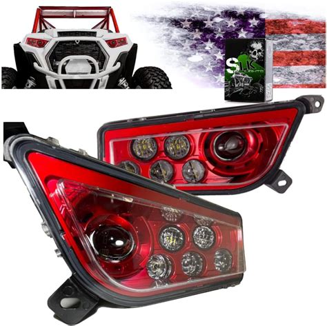 Amazon Slk Lights Red Rzr Led Headlight Compatible With Polaris