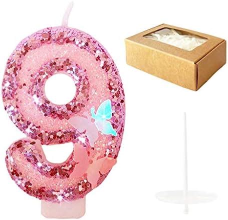 Amazon Pink Number 9 Birthday Candle Girl 9th Birthday Party Pink