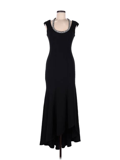 Xscape Solid Black Cocktail Dress Size 6 73 Off Thredup