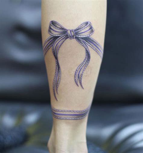 17 Beautiful Bow and Lace Tattoos for Women - Design Swan