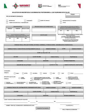 Fillable Online Imprimir Formulario Secretar A De Administraci N Y