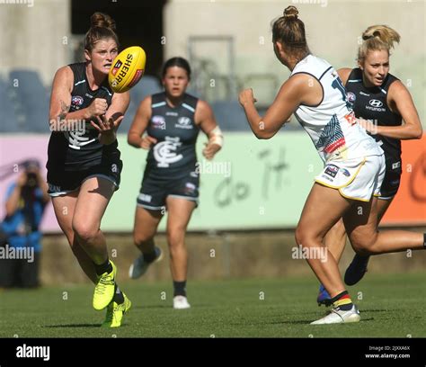 Brianna Davey Of The Blues Handpasses Under Pressure From Danielle