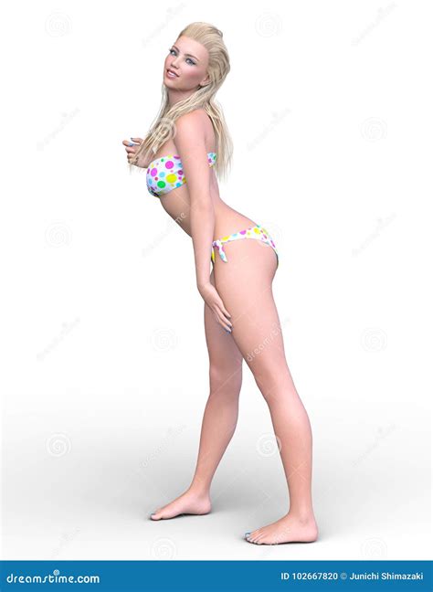 Bikini Woman Stock Illustration Illustration Of Background