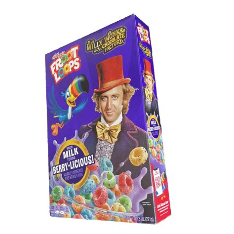 Kellogg S Froot Loops Willy Wonka Chocolate Factory Berry Licious