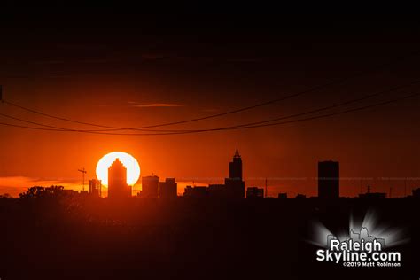 Tracking the setting sun behind downtown Raleigh - RaleighSkyline.com ...