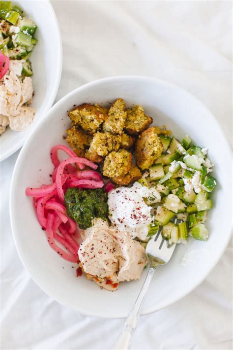 Easy Falafel Salad Bowl With Ingredients From Trader Joes By Gabriella