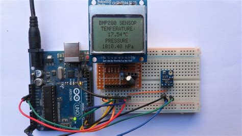 Arduino With NOKIA 5110 LCD And BMP280 Sensor Simple Projects