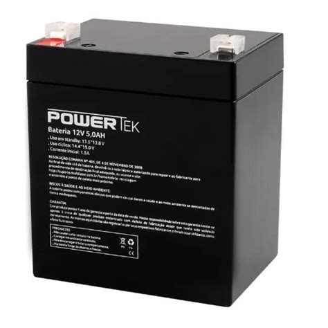 Bateria Para Nobreak Multilaser Powertek 12V 5A EN010 Umpoukodetudo