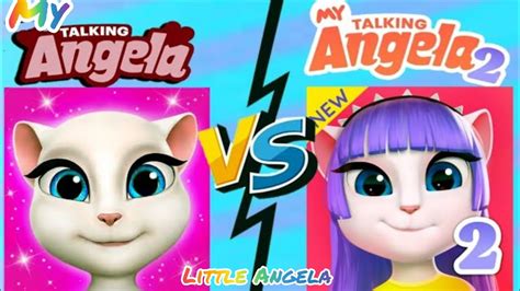 My Talking Angela Vs My Talking Angela 2 New Gameplay Update Funny Moments 👑💖💖 Youtube