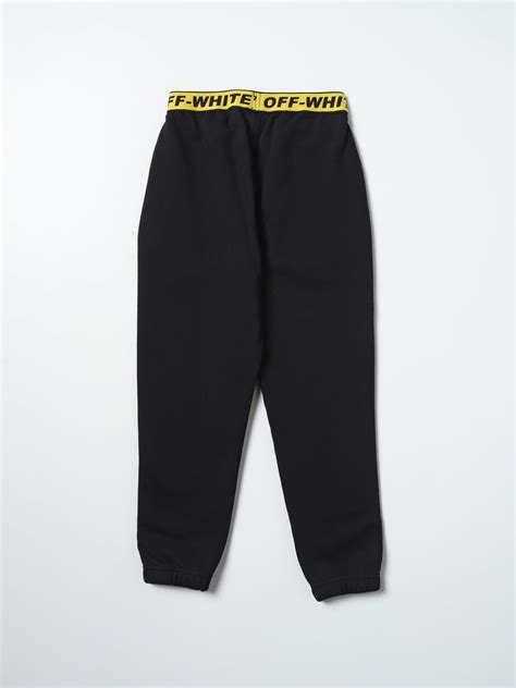 Off White Jogging Pants With Logo Black Off White Pants