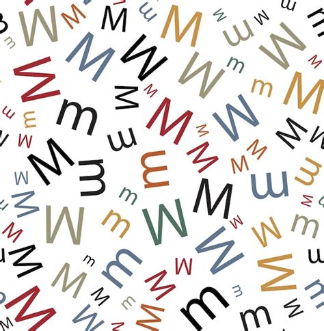 Premium Vector Seamless Vector Pattern In Letters Random Letters