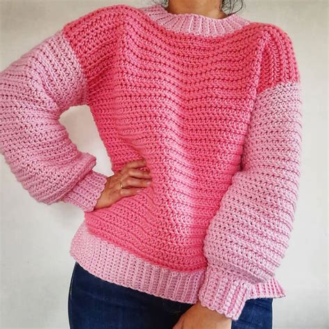 20 Chunky Crochet Sweater Patterns Beautiful Dawn Designs