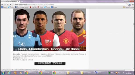 Como Colocar Faces Pes 2013 Muinto Facil YouTube